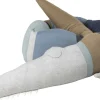 Strikket pude, Sleepy Croc, dusty blue mix>Sebra Discount