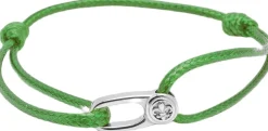 Nialaya String Bracelet with Silver Hook