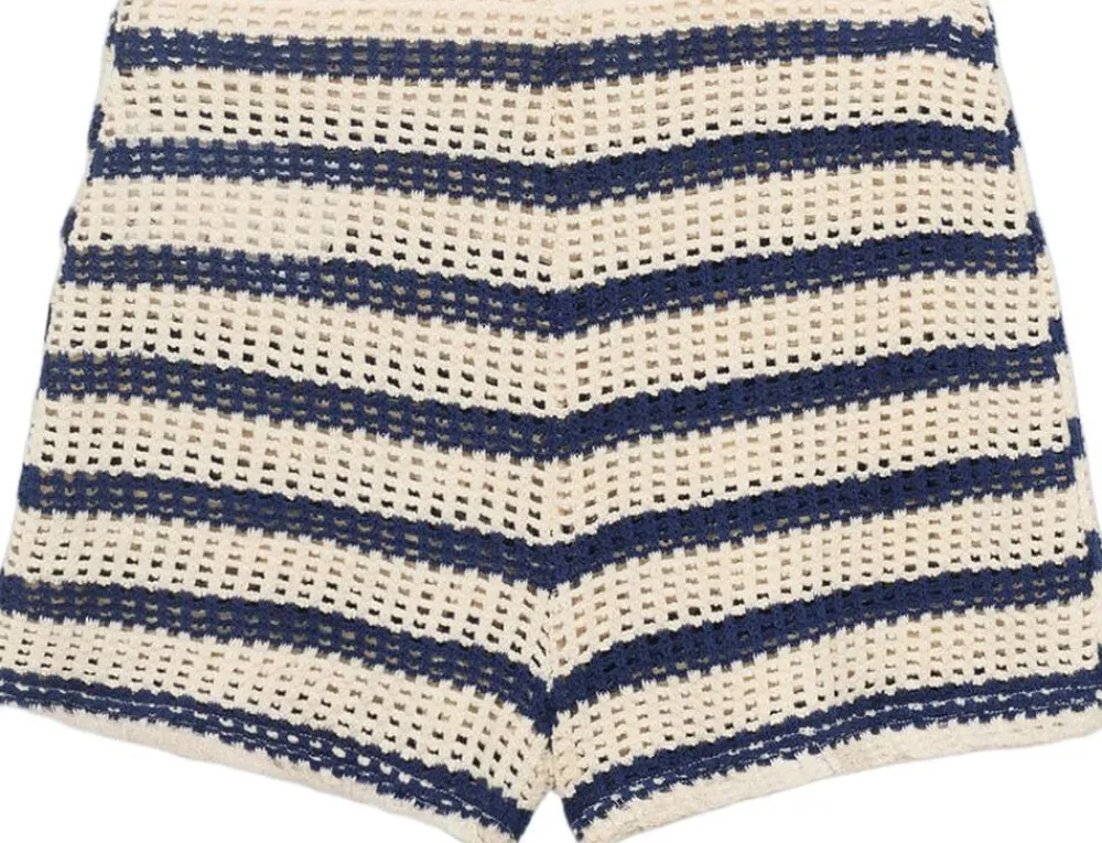 Striped crochet shorts>MANGO Discount