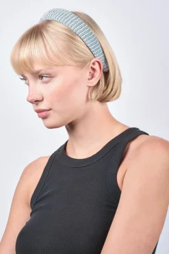 SUI AVA Striped Headband Brown Clearance