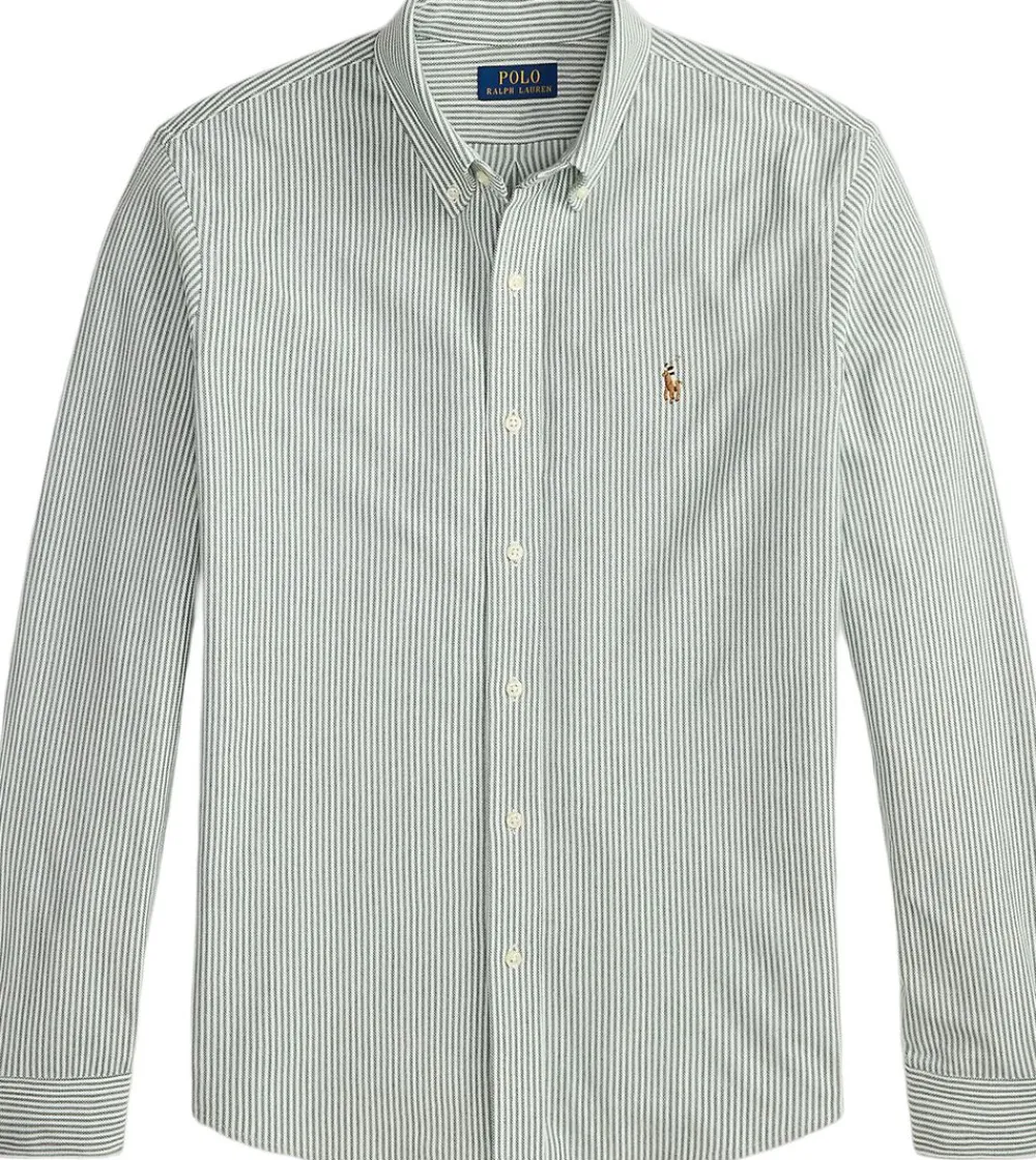 Striped Knit Oxford Shirt>Polo Ralph Lauren Hot