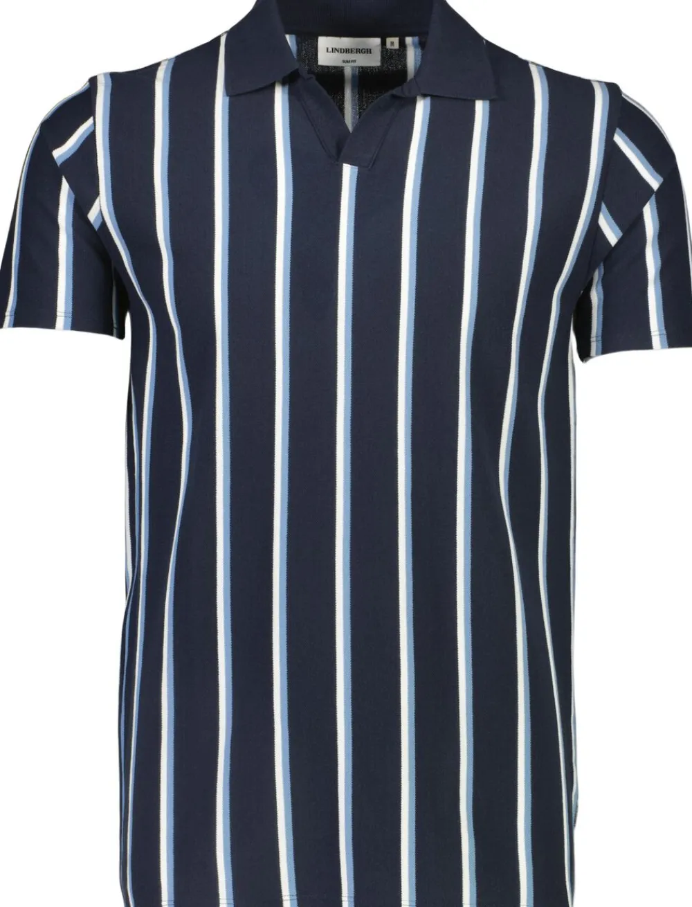 Striped piqué polo shirt S/S>Lindbergh