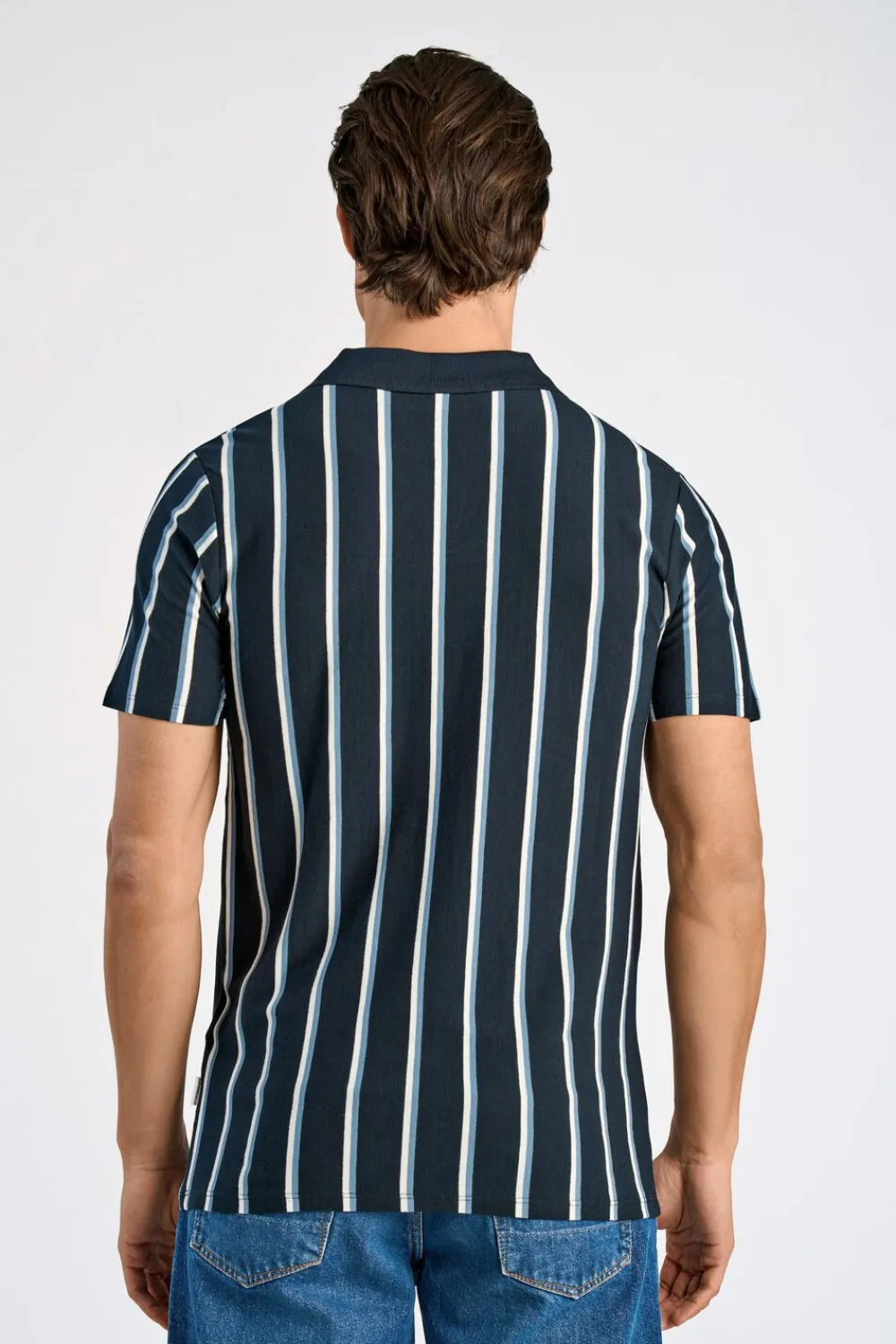 Striped piqué polo shirt S/S>Lindbergh