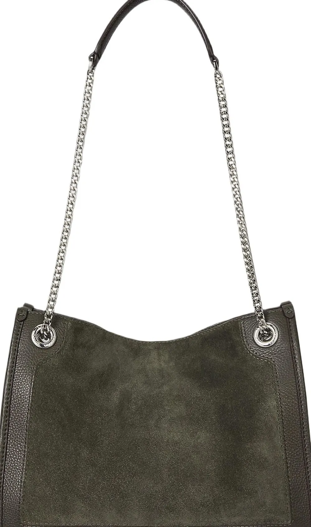 Dame Lauren Ralph Lauren Suede & Leather Medium Bradley Tote Bag