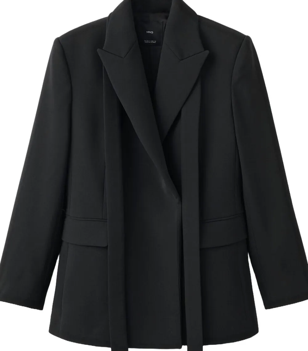 Suit jacket with scarf>MANGO Online
