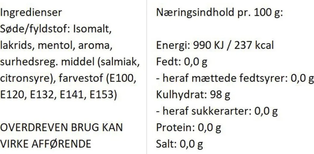 Almuegaarden Sukkerfri Blandede bolcher