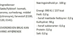 Sukkerfri Frugtperle bolcher med smag af blandet frugt>Almuegaarden Clearance