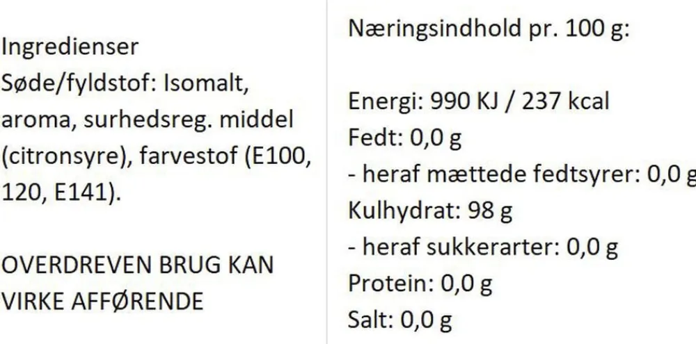 Sukkerfri Frugtperle bolcher med smag af blandet frugt>Almuegaarden Clearance