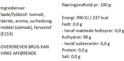 Almuegaarden Sukkerfri Lakrids bolcher med smag af sød lakrids