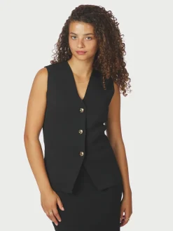 Dame Neo Noir Sway Smooth Knit Waistcoat