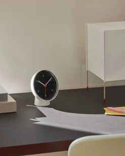 Hay Table Clock-White_