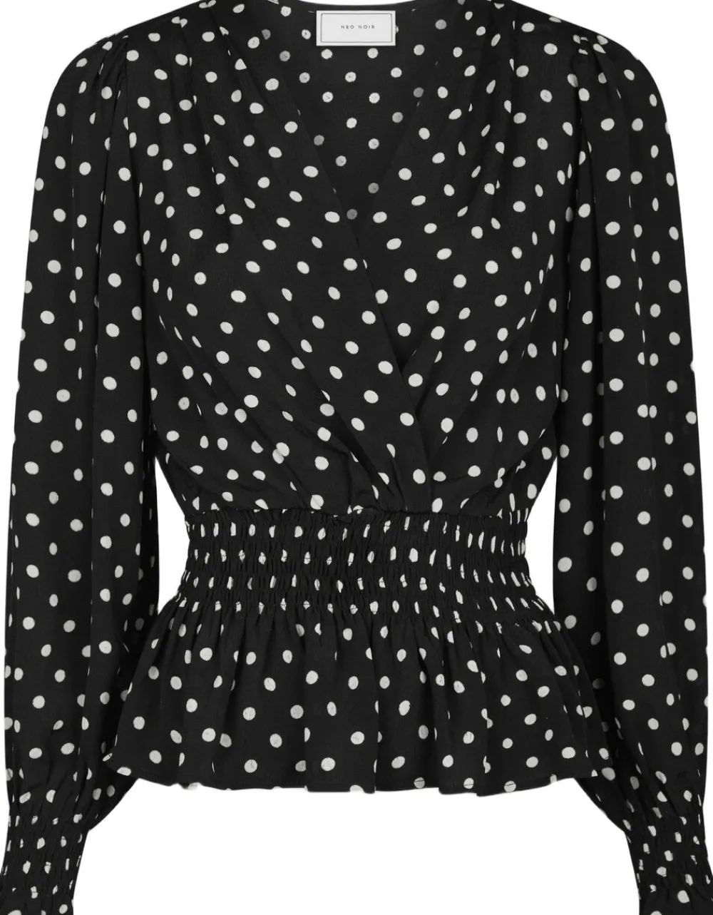 Dame Neo Noir Tamona Crepe Dot Blouse