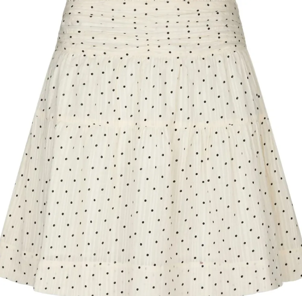Neo Noir Tarrow Dot Skirt Creme