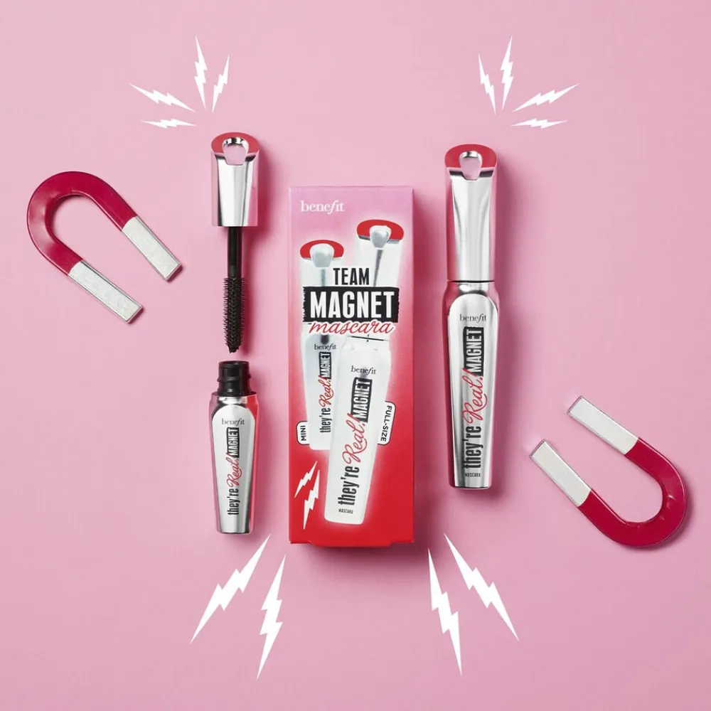Benefit Cosmetics Team Magnet forlængende mascara sæt - Full-size & mini Theyre Real! Ma
