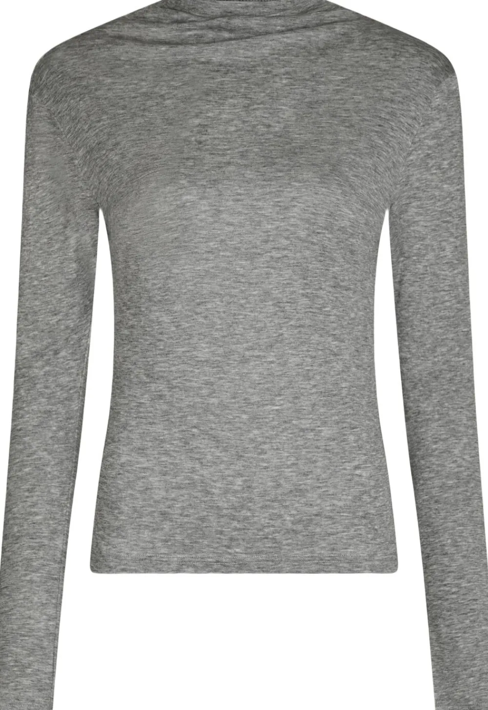 Neo Noir Teddu Fine Rib Blouse Antracit melange Online