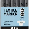 Creativ Company Tekstiltusch, streg 2,3+3,6 mm. New