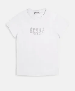 Dame Juicy Couture Tessa x Juicy - t-shirt m. diamanter