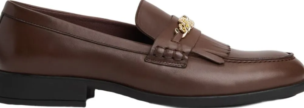 Dame Tommy Hilfiger TH CHAIN FRINGE LEATHER LOAFER