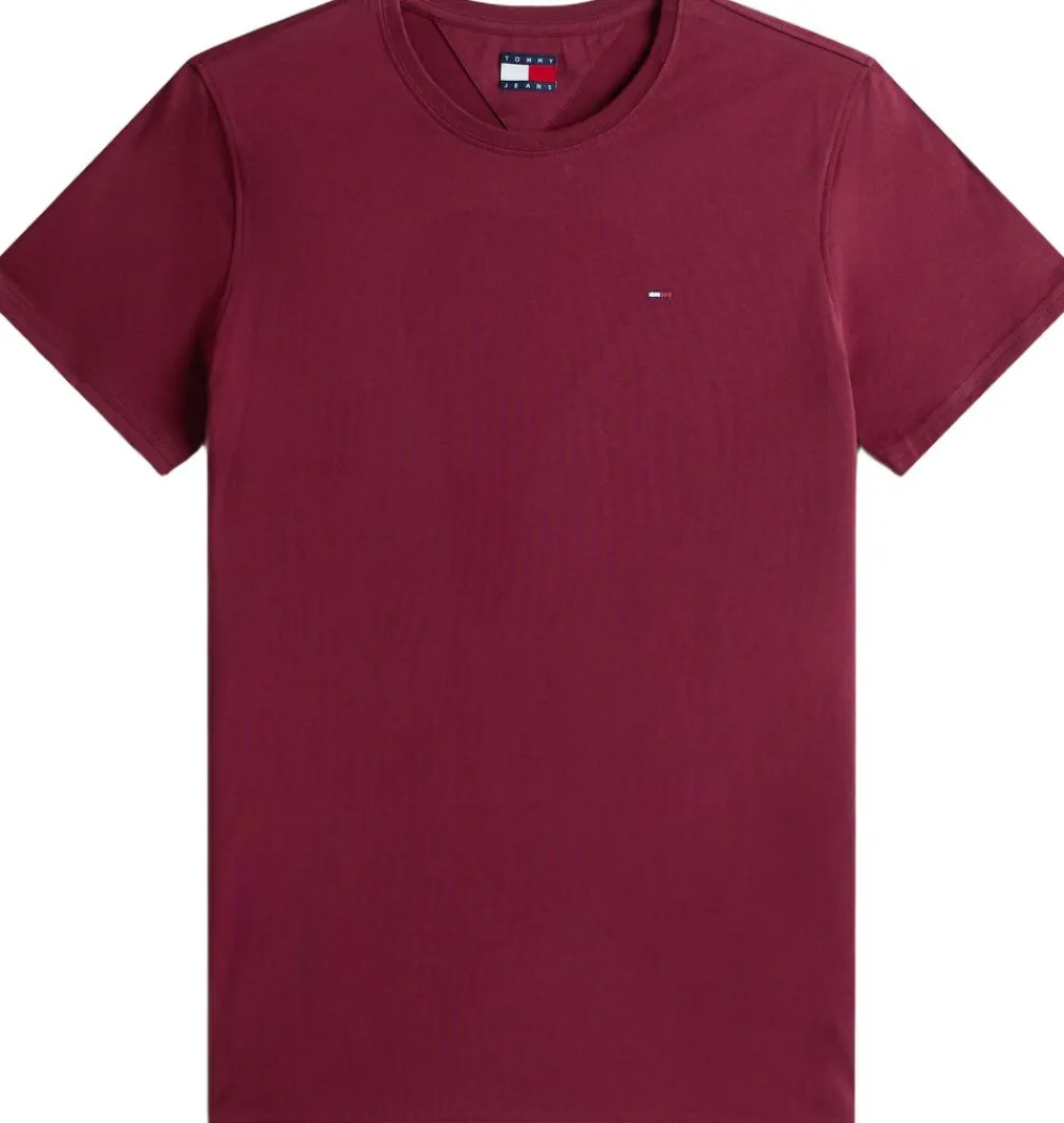 Tommy Hilfiger TJM XSLIM JERSEY TEE EXT Red wine Sale