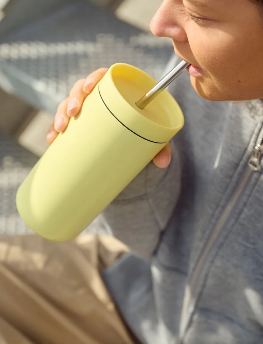 To Go Sip termokop med sugerør 0.4 l. Laevis>Stelton Outlet
