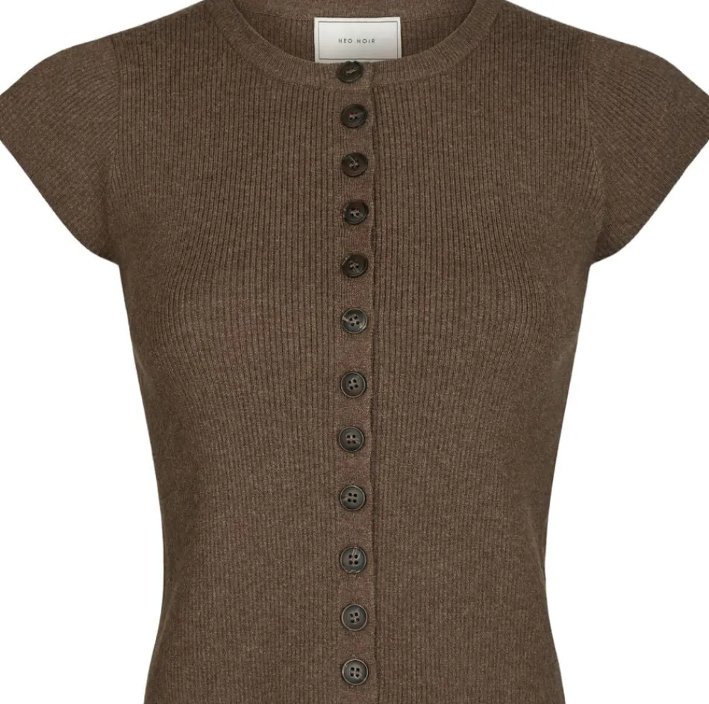 Neo Noir Todda Knit Tee Brown melange Discount