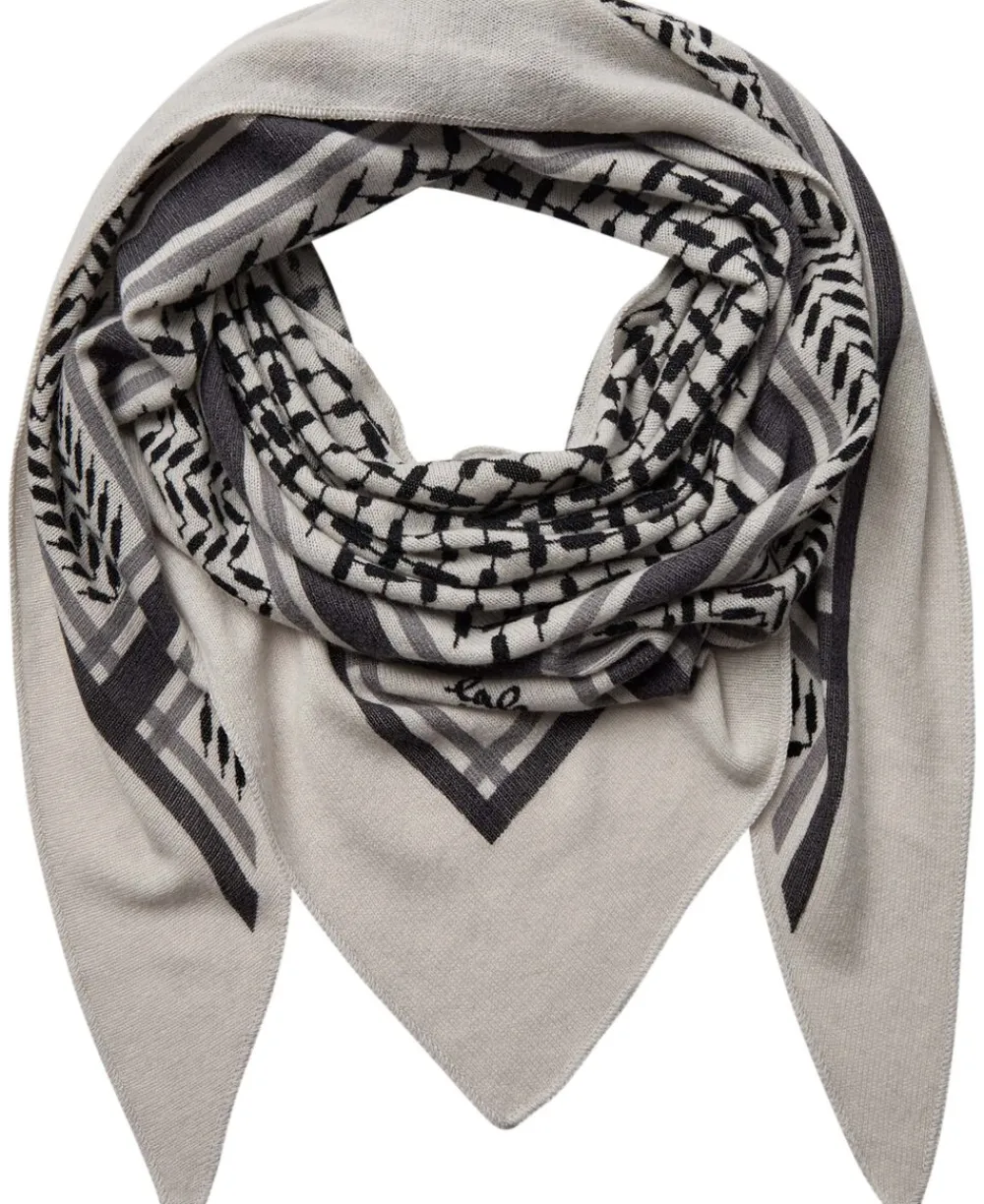 Lala Berlin Triangle Trinity Classic M - 100% cashmere Alabastro off-white