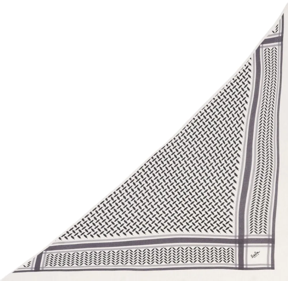 Lala Berlin Triangle Trinity Classic M - 100% cashmere Alabastro off-white