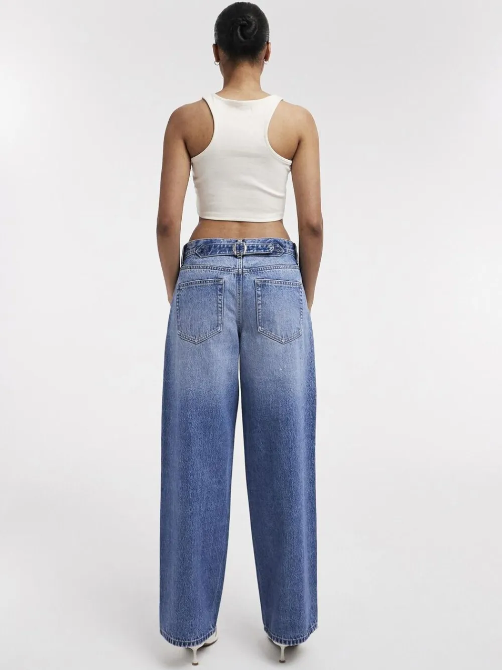TSCINCH LR WIDE DNM JEANS MB NOOS>Topshop Outlet