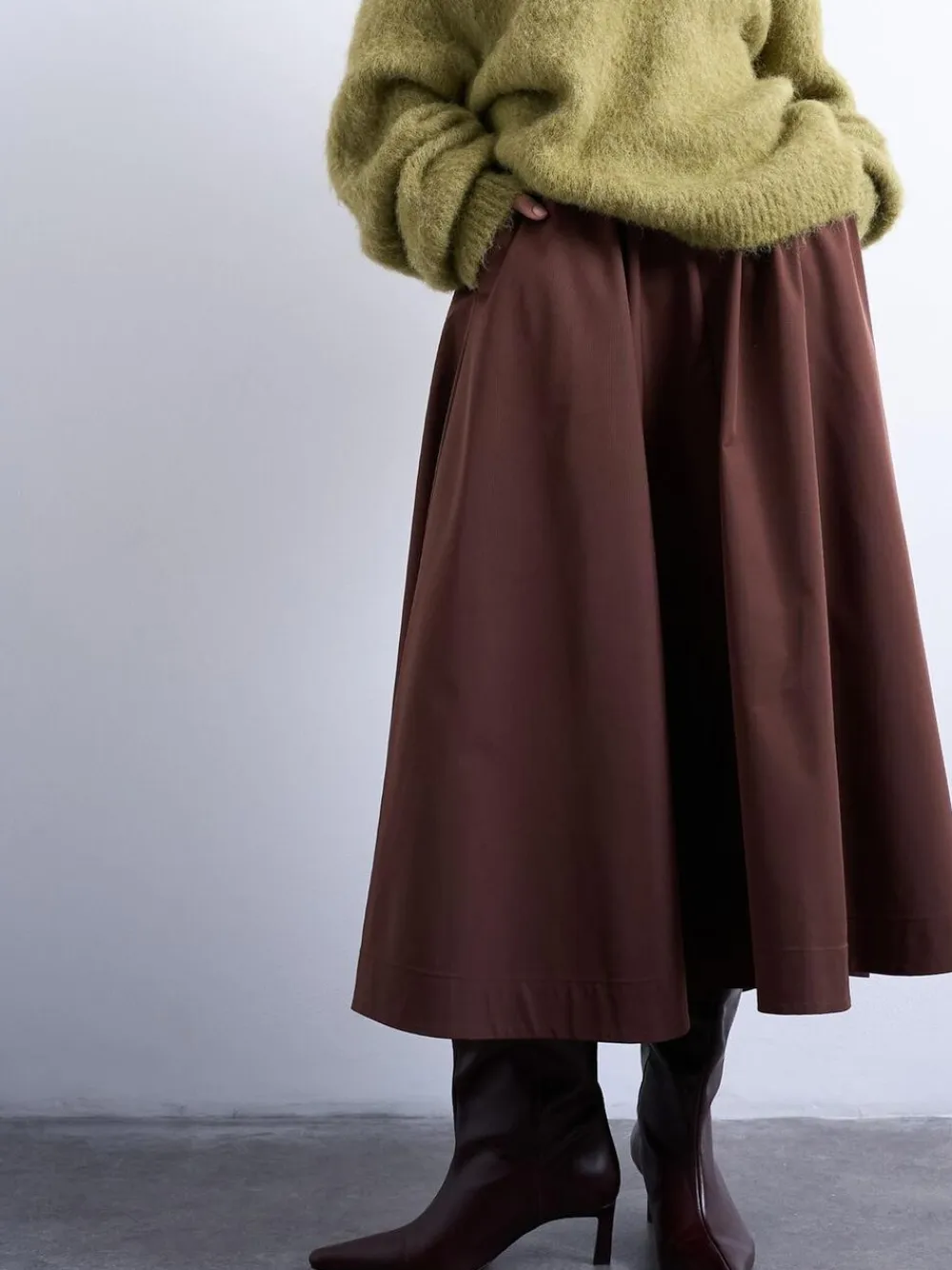 TSDORY MIDI SKIRT WVN>Topshop Hot