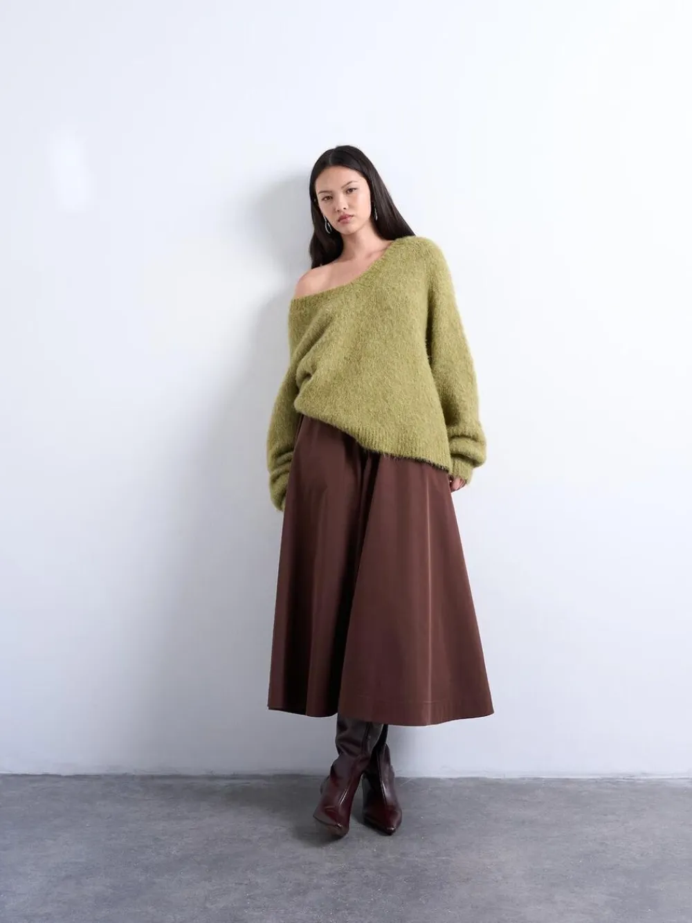 TSDORY MIDI SKIRT WVN>Topshop Hot