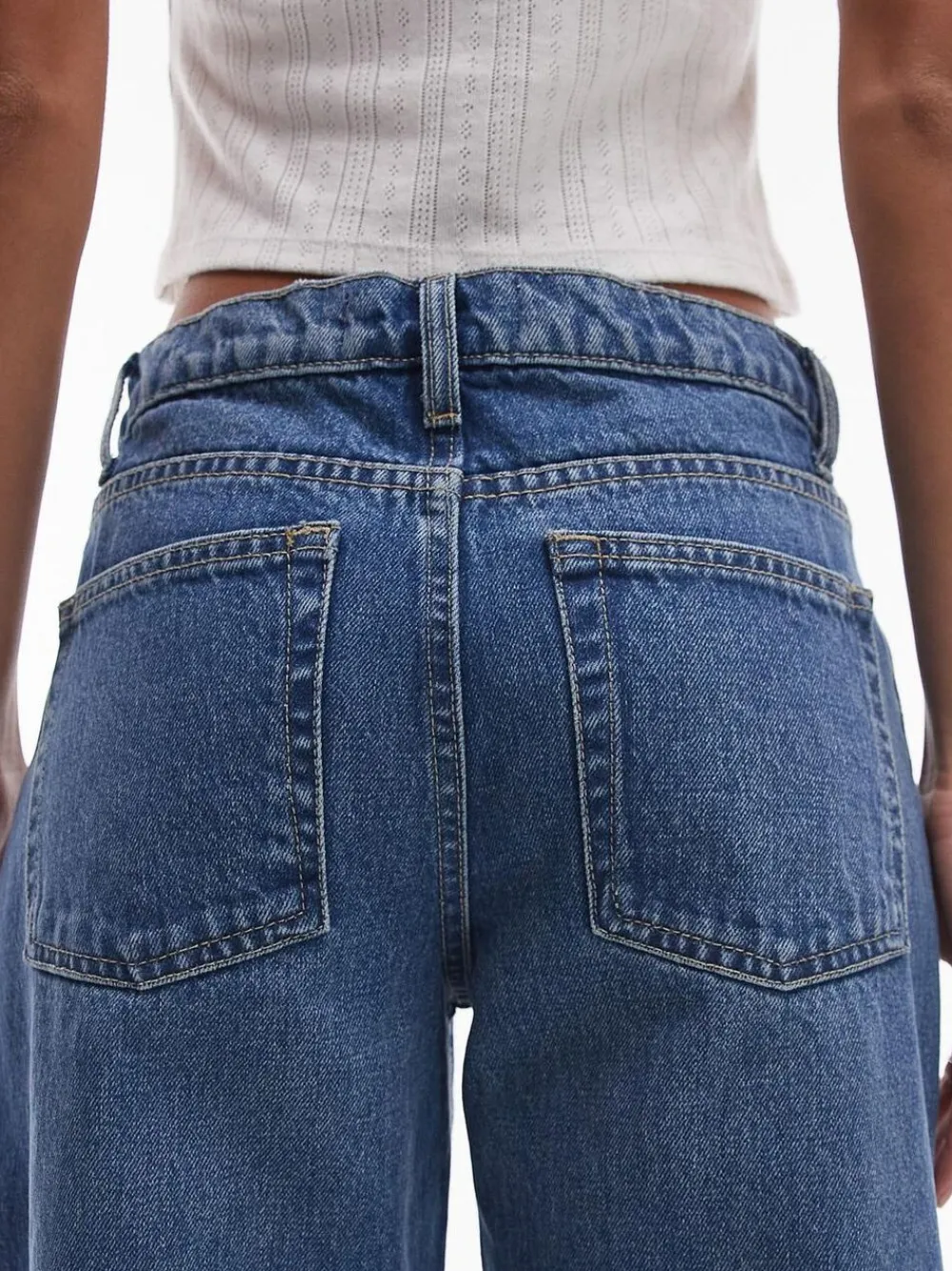 TSEMBER LR WIDE DNM JEANS MB>Topshop Clearance