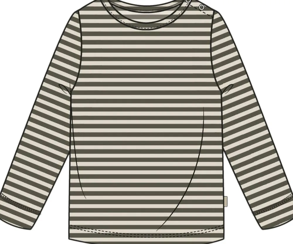 Børn PETIT PIAO T-shirt L/S Modal Striped
