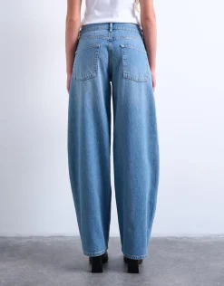 Dame Topshop TSLOWRIE LR BAGGY DNM JEANS MB