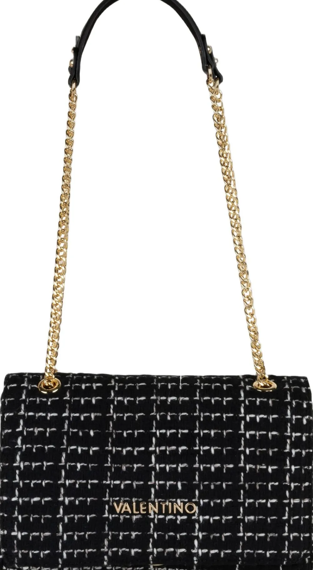 Valentino Bags Tweed skuldertaske Nero/multicolor New