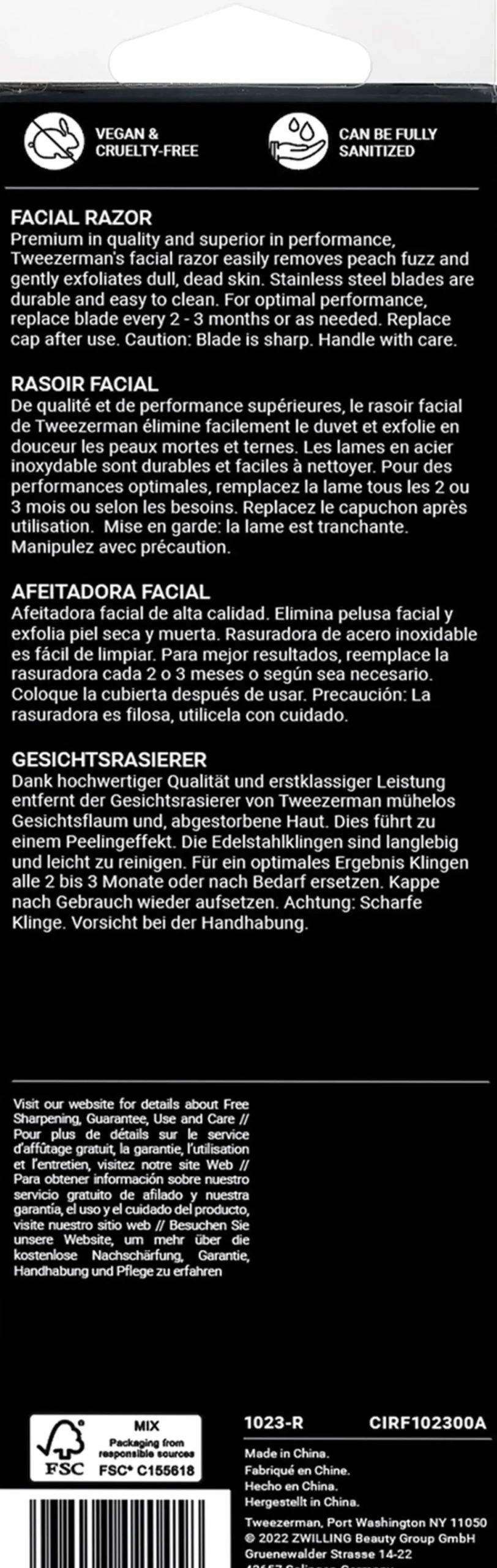 Tweezerman Facial Razor Outlet