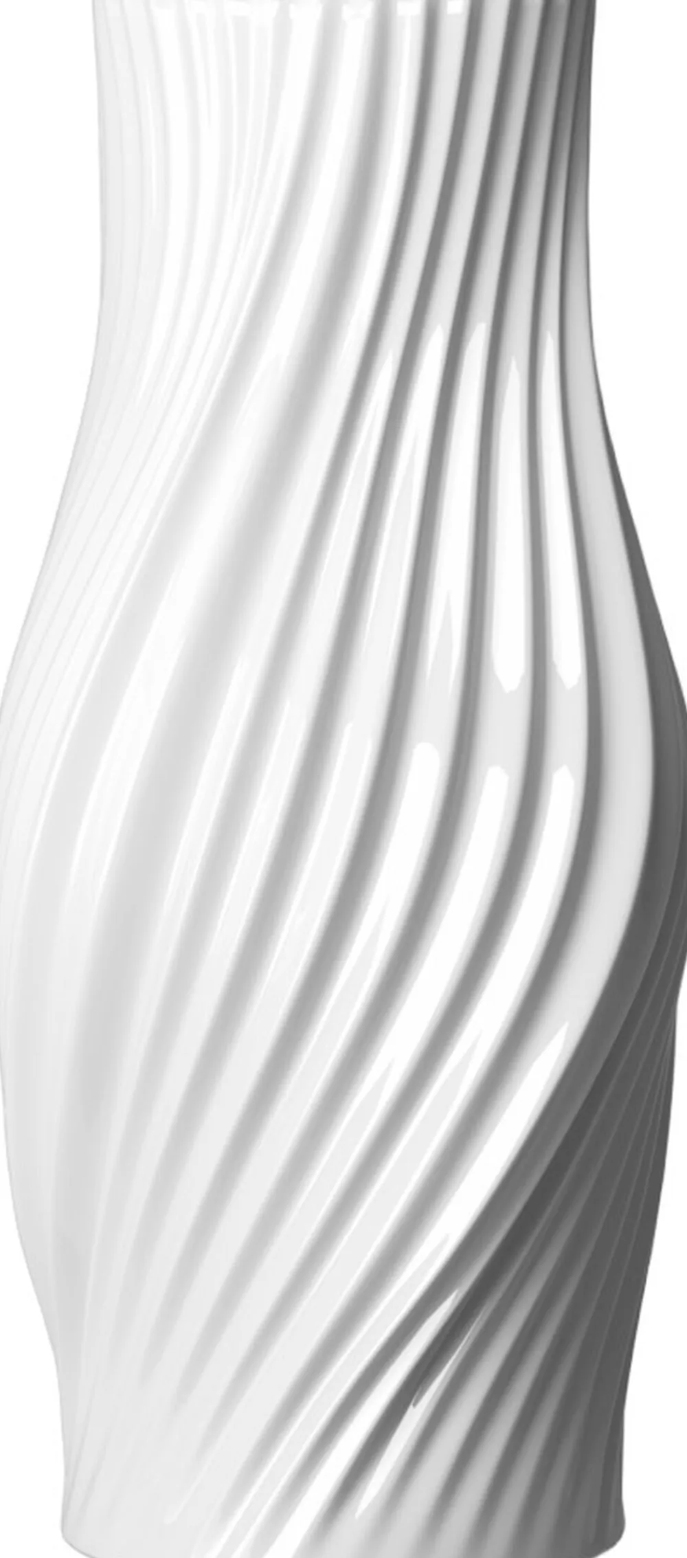 Twist Vase H31 cm hvid porcelæn>Kähler Discount