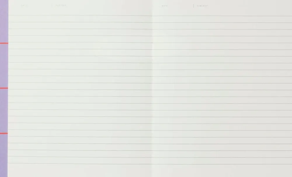 UMA Flat Lay Notebook - Medium, Lavender check>Notem Outlet