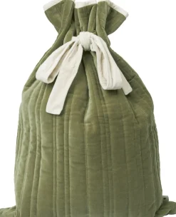 Ferm Living Vari Quilted Sack - Velvet - Khaki