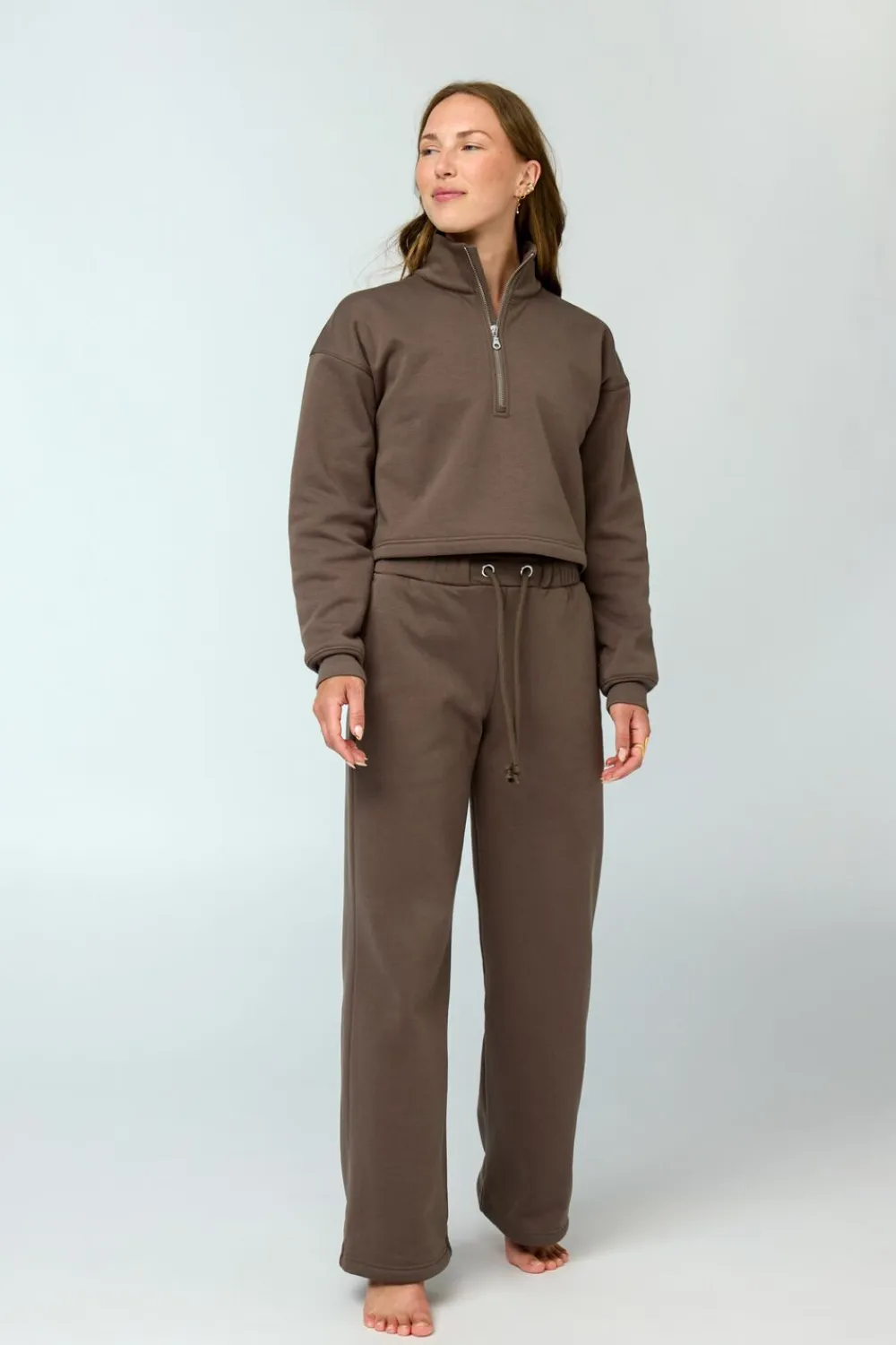Dame Girlfriend Collective Vega Half Zip Sweatshirt