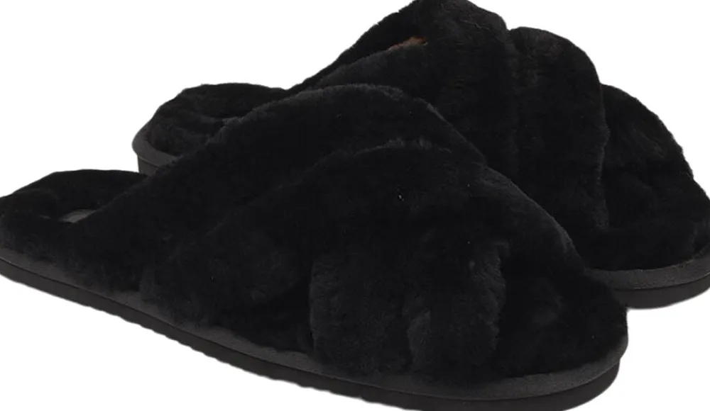 VIK - DOUBLE STRAP SHEARLING SANDAL>Lovelies Hot
