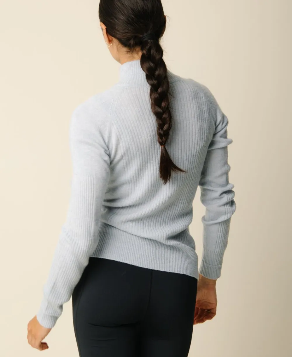 Vilda turtleneck cashmere blend sweater - Clear>Cartel Copenhagen