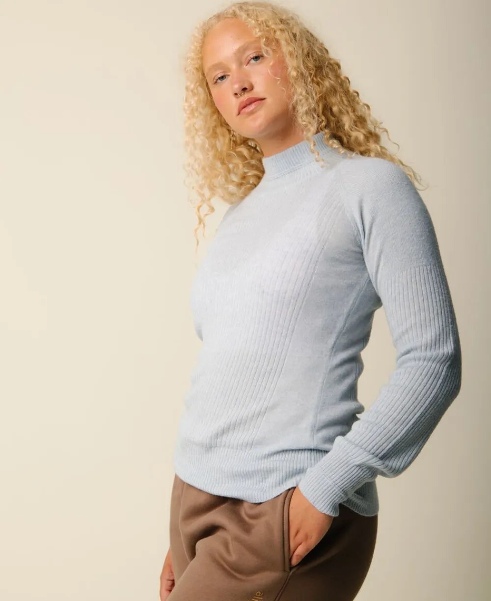 Vilda turtleneck cashmere blend sweater - Clear>Cartel Copenhagen