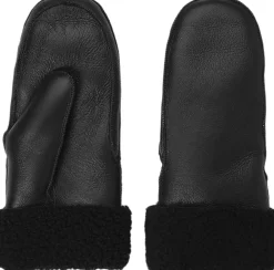 Dame Lovelies VINSON - MITTENS - SHEEP SKIN WITH CURLY SHEARLING AROUND TH