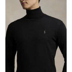Polo Ralph Lauren Washable Wool Turtleneck Sweater Sort Discount