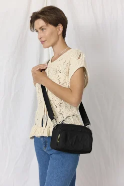 Bella Ballou WAVE Cross Body Bag Black Clearance