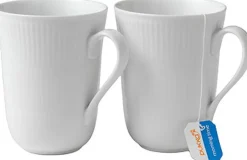 Royal Copenhagen White Fluted Cup 36cl 2PK