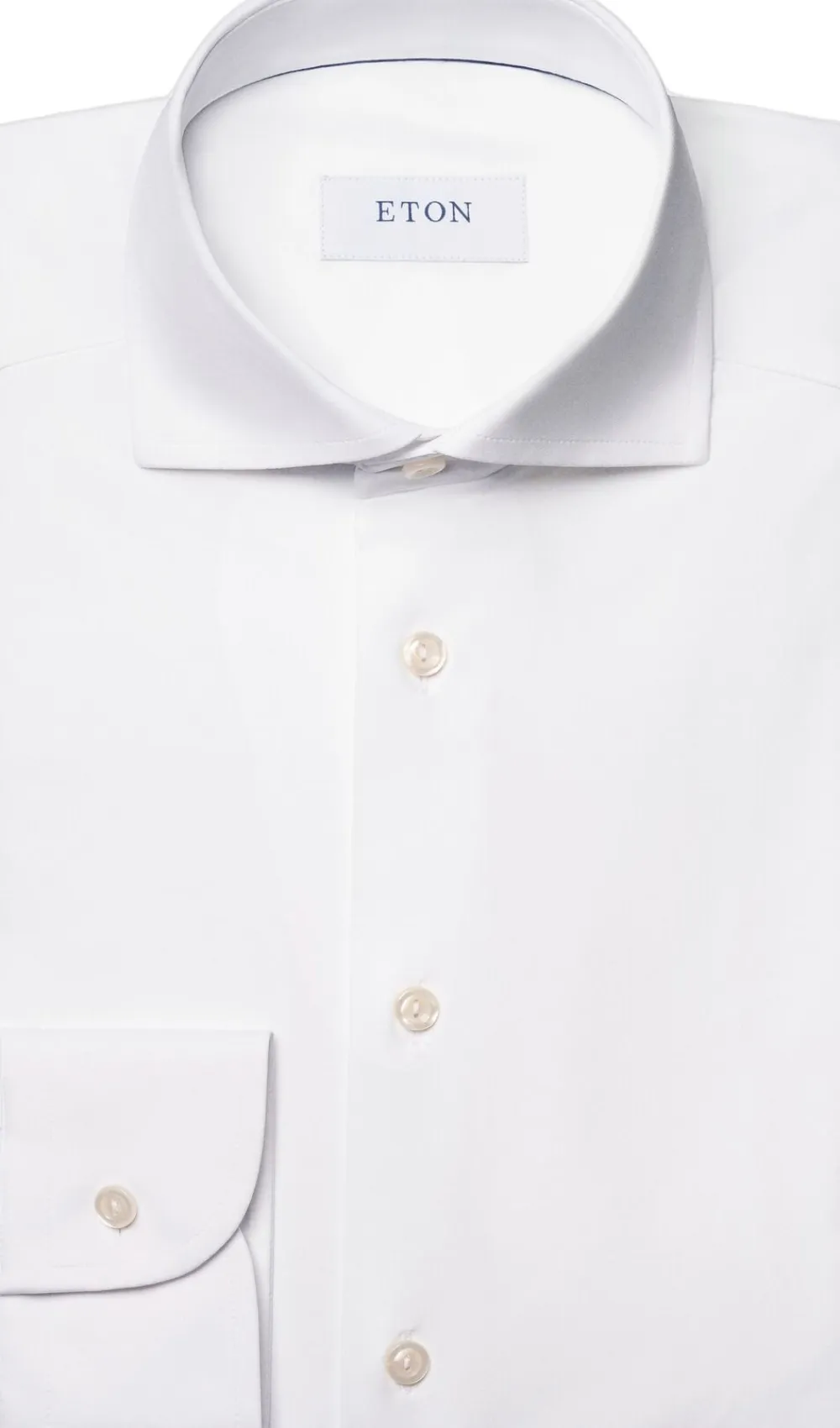 White Four-Way Stretch Shirt - Slim Fit>ETON Discount