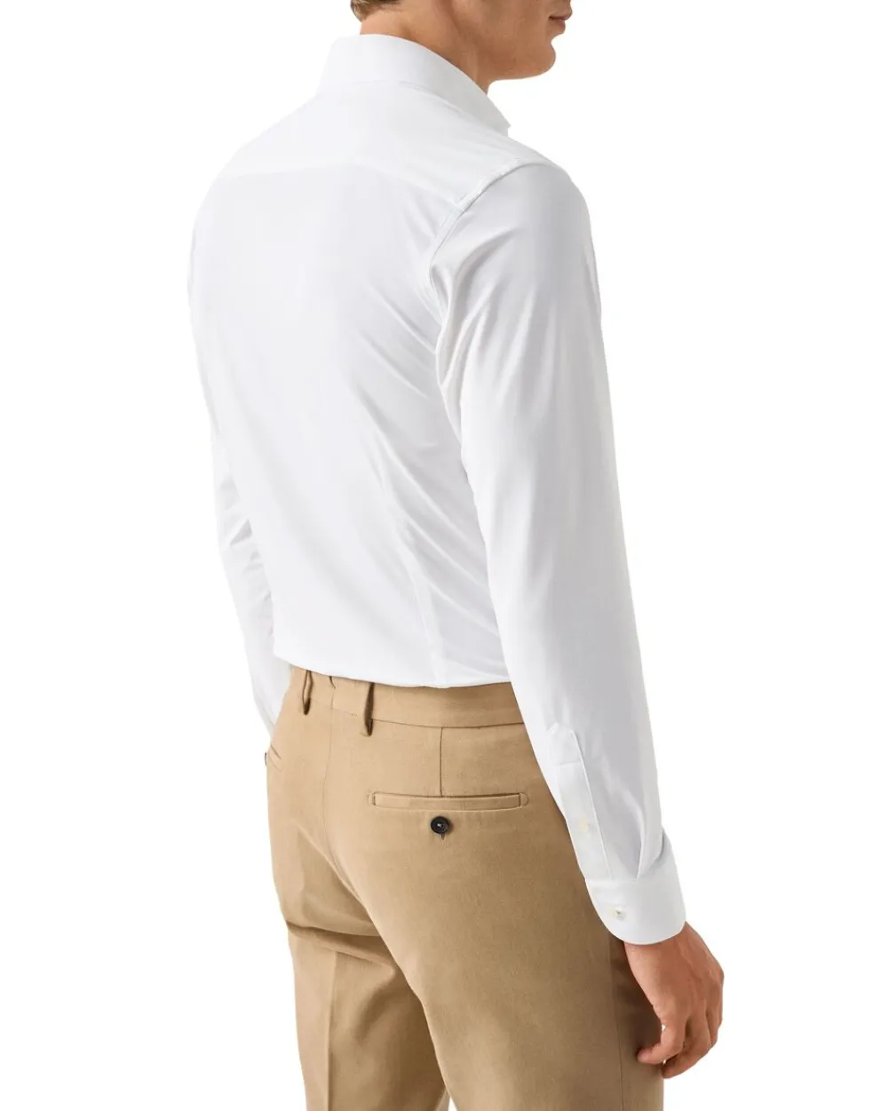 White Four-Way Stretch Shirt - Slim Fit>ETON Discount