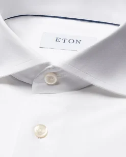White Four-Way Stretch Shirt - Slim Fit><noscript><img width=
