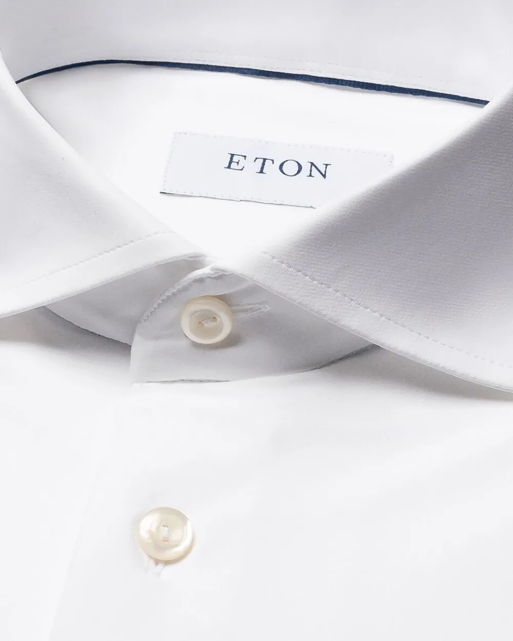 White Four-Way Stretch Shirt - Slim Fit>ETON Discount